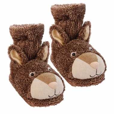 Pantoffel sokken konijn