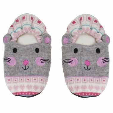 Pluche kersenpit warmte magnetron muizen sloffen/pantoffels voor volwassenen