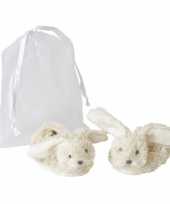 Happy horse baby slofjes konijn wit