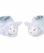 Happy horse pluche lammy slofjes blauw