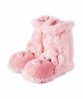 Pantoffel sokken roze varken