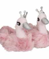 Roze zwaan dieren pantoffels sloffen voor meisjes